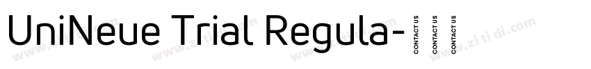 UniNeue Trial Regula字体转换